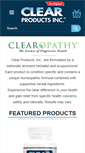 Mobile Screenshot of clearproductsinc.com